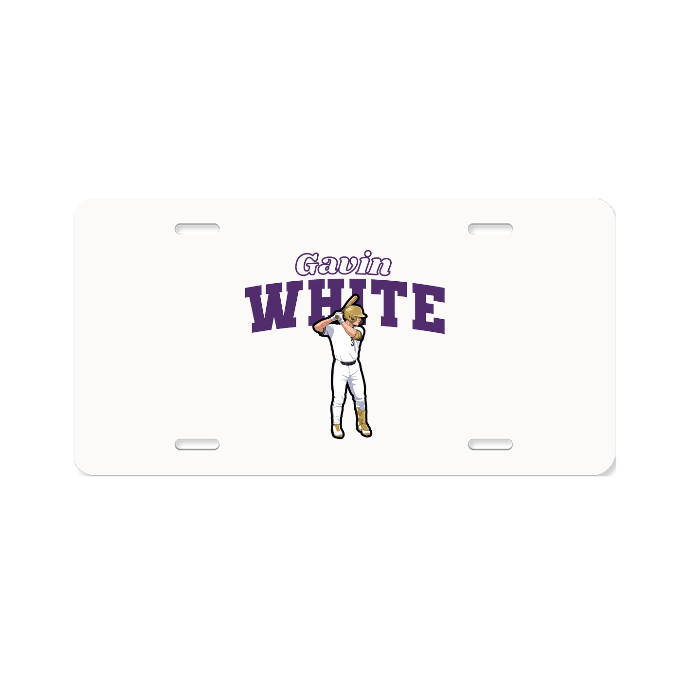 License Plate — Name Arch in Classic