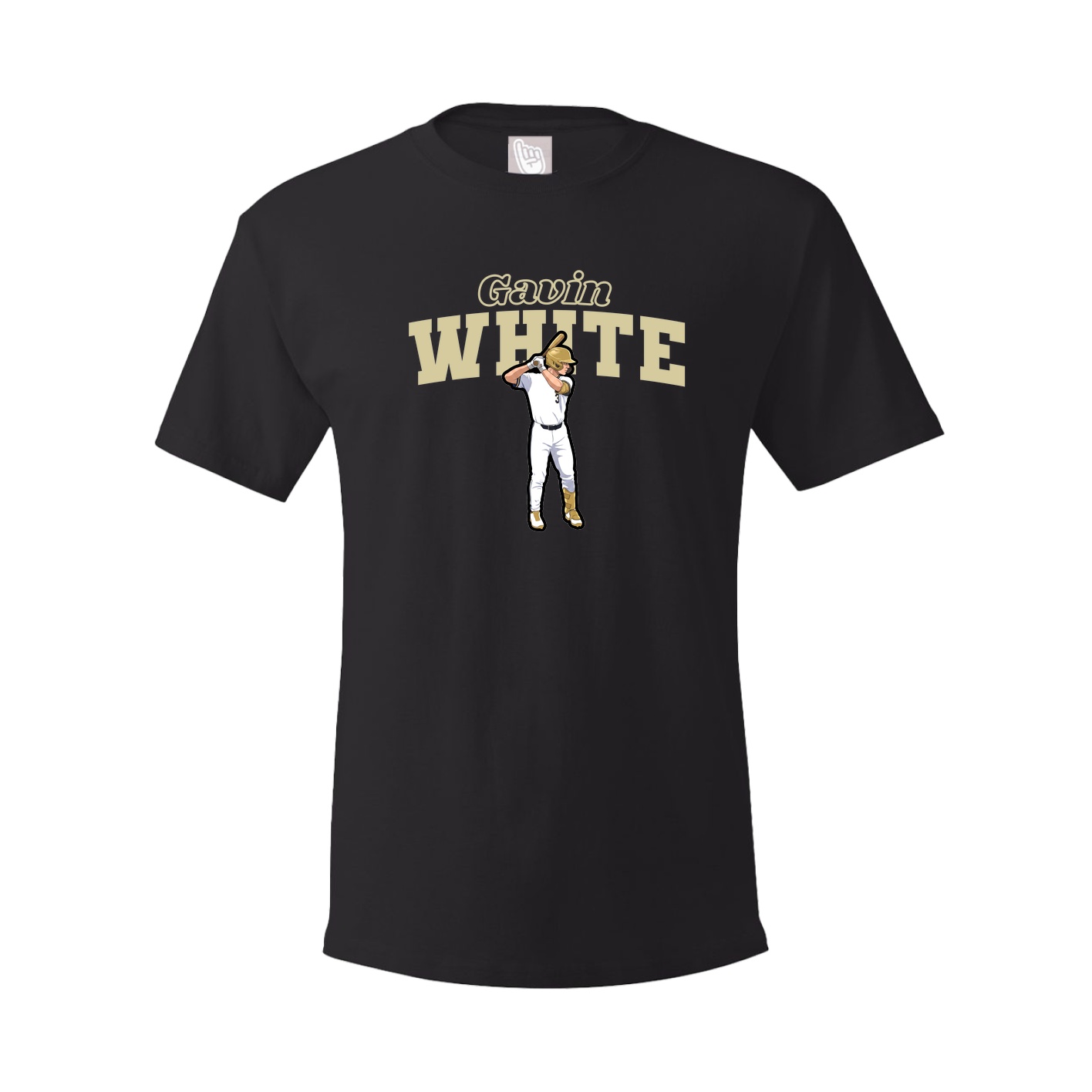 Youth Tee — Name Arch in Black