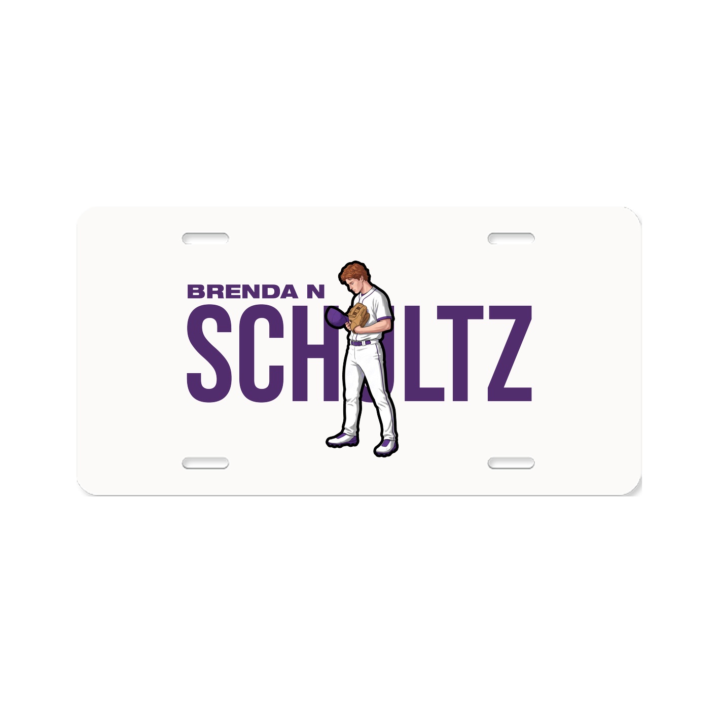 License Plate — Player Name in Classic