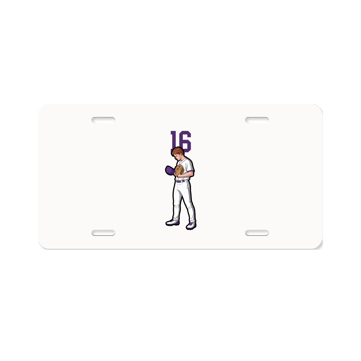 License Plate — Number Top in Classic