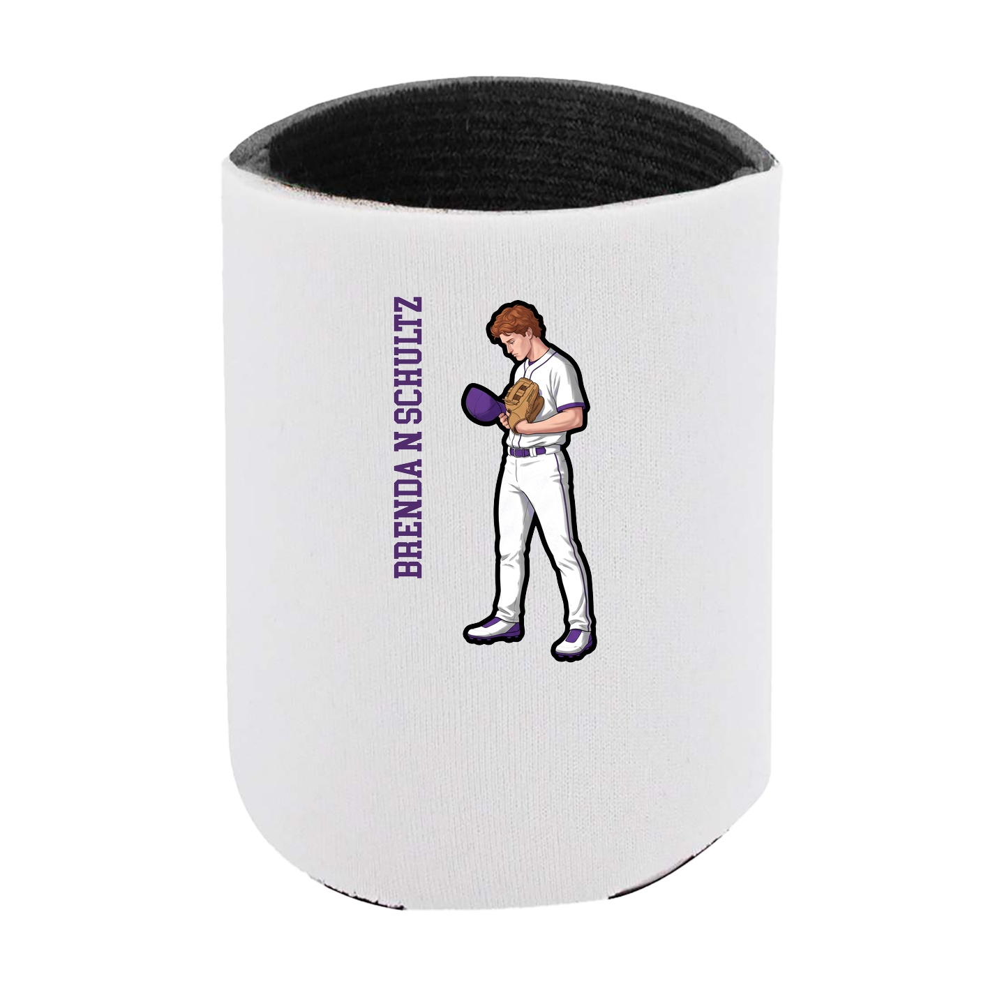 Can Holder — Name Vertical in White