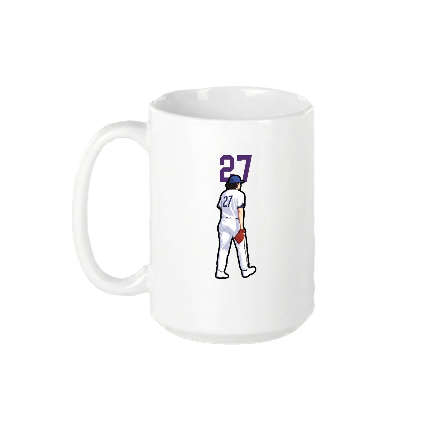 15oz Coffee Mug — Number Top in White