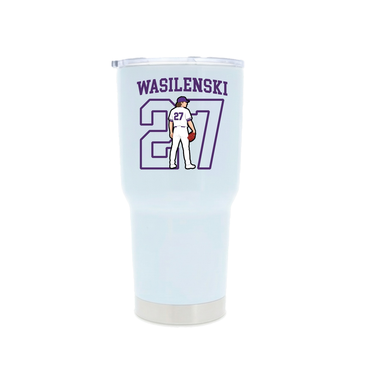 30oz Stainless Steel Tumbler — Shirsey in White