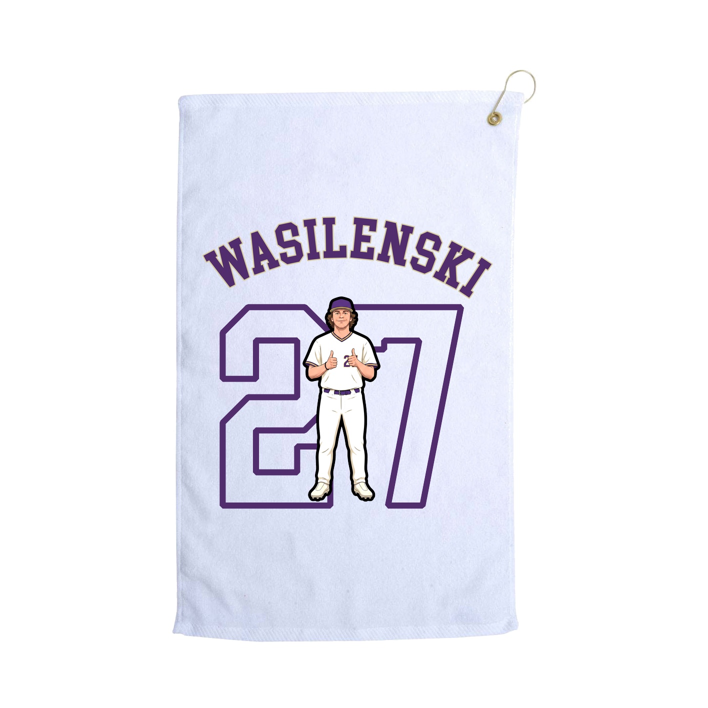 Golf Towel — Shirsey Arch in White