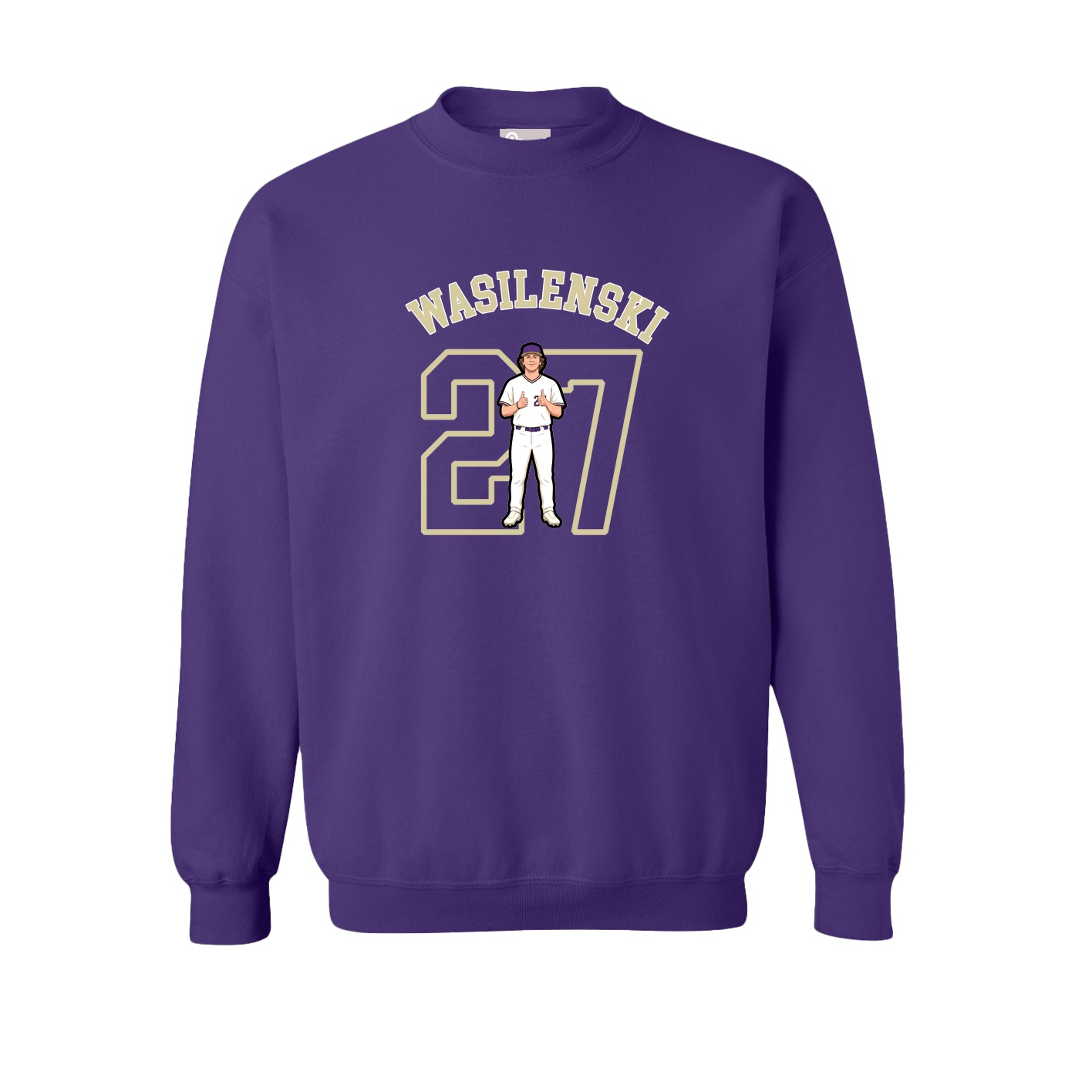 Fleece Crew — Shirsey Arch in Purple
