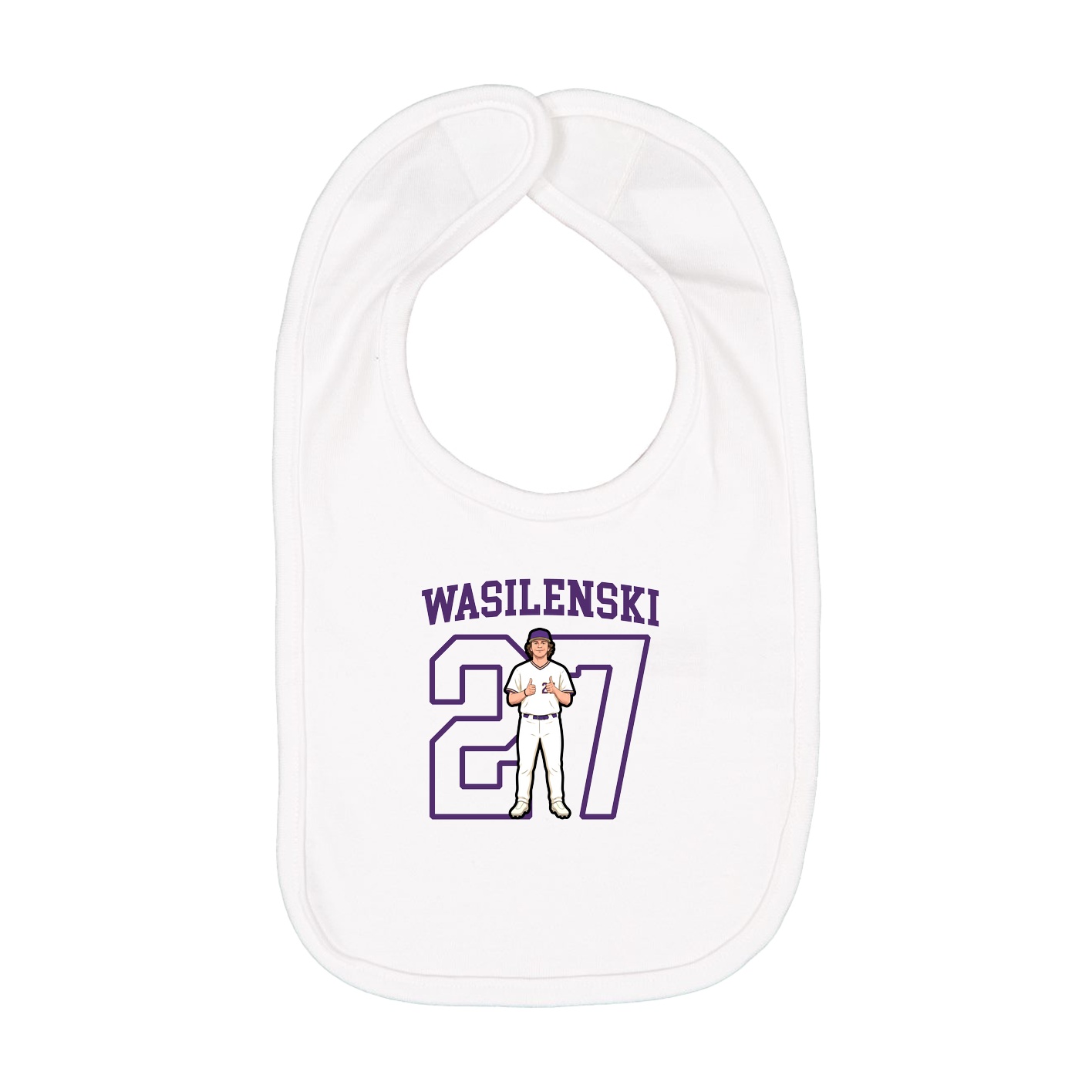 Infant Bib — Shirsey in White