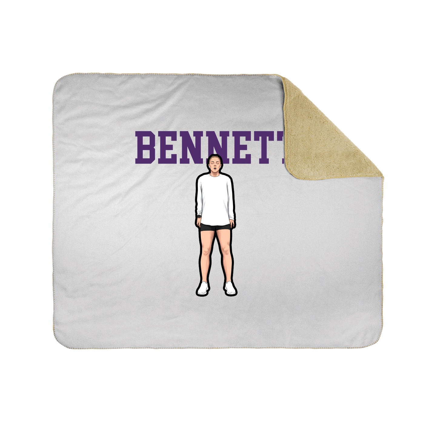 Throw Blanket — Shirsey in White