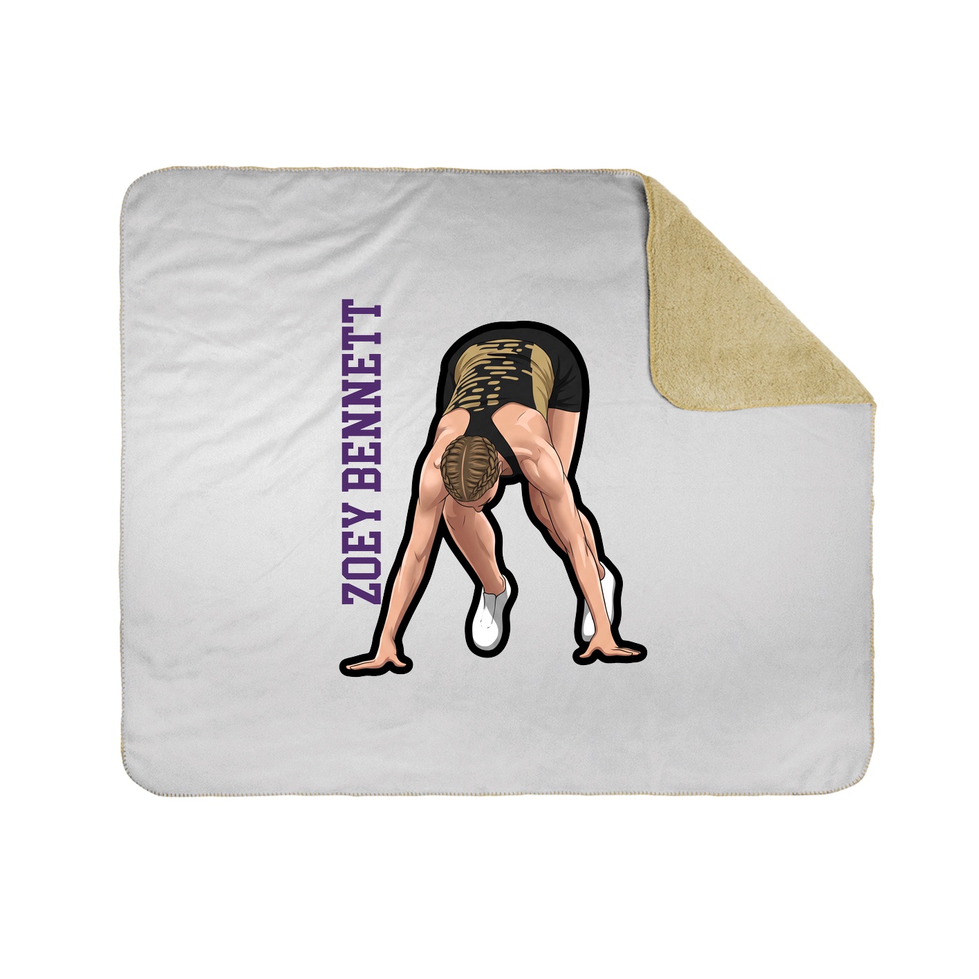50x60 Sherpa Lined Throw Blanket