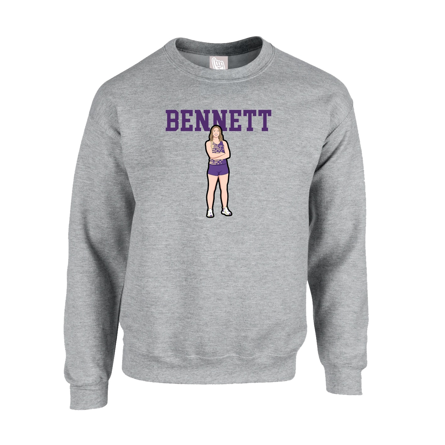 Fleece Crew — Shirsey in Grey