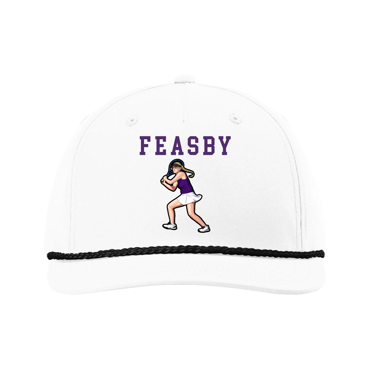 Five-Panel Classic Rope Cap — Shirsey in White