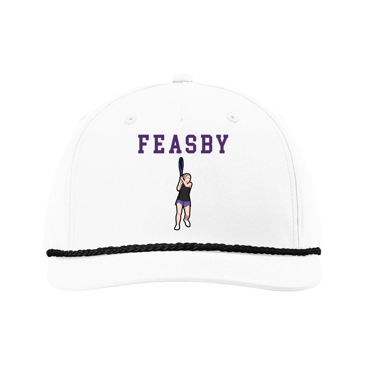 Five-Panel Classic Rope Cap — Shirsey in White