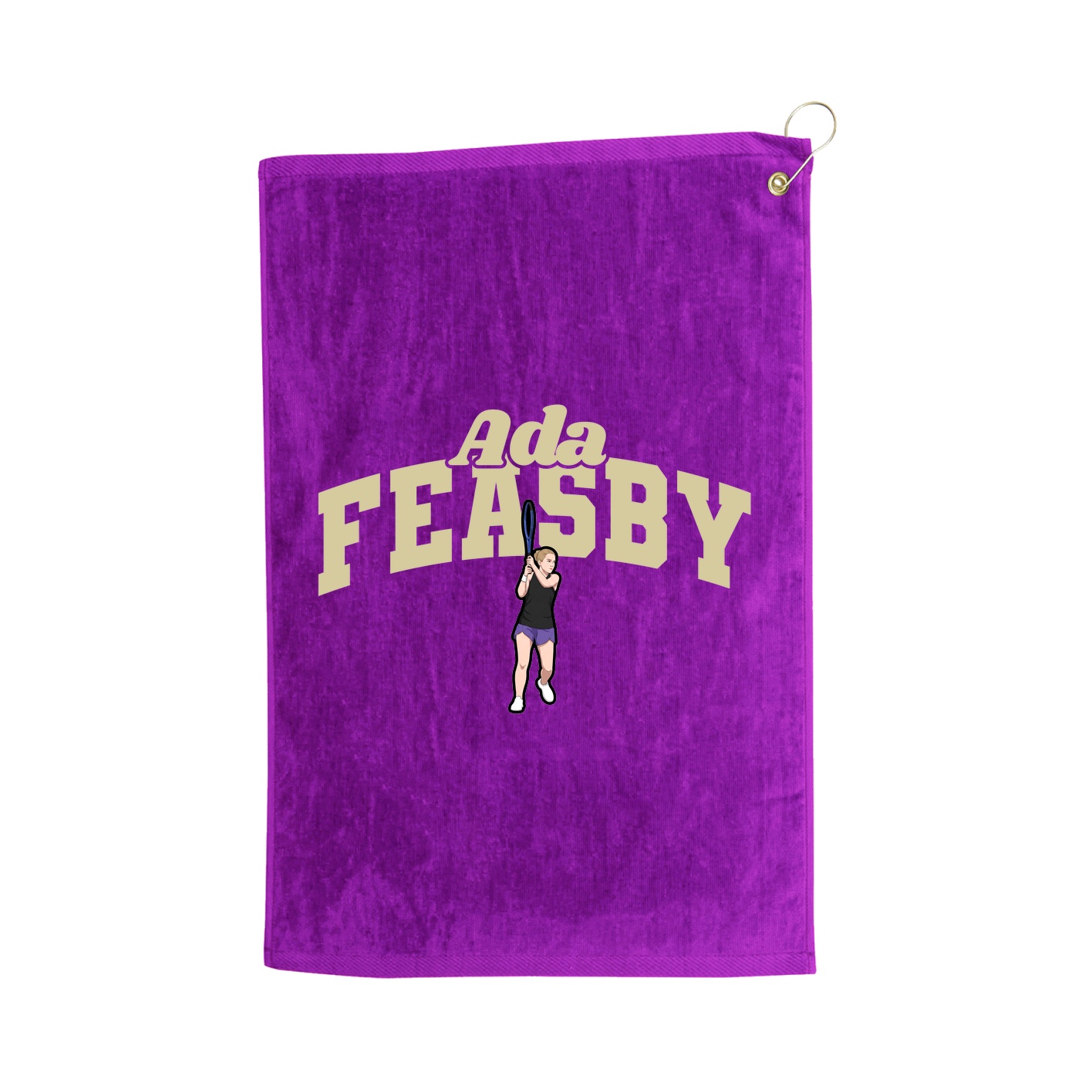 Golf Towel — Signature Arch in Purple
