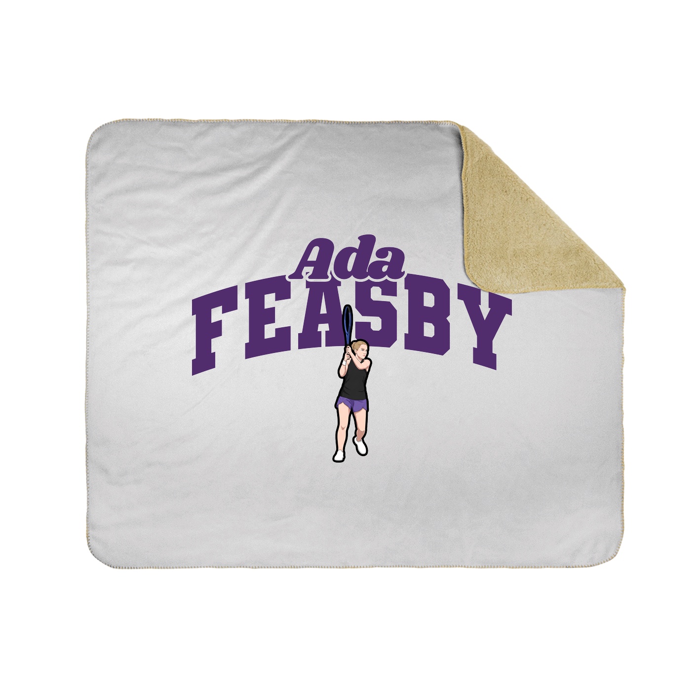 Throw Blanket — Signature Arch in White