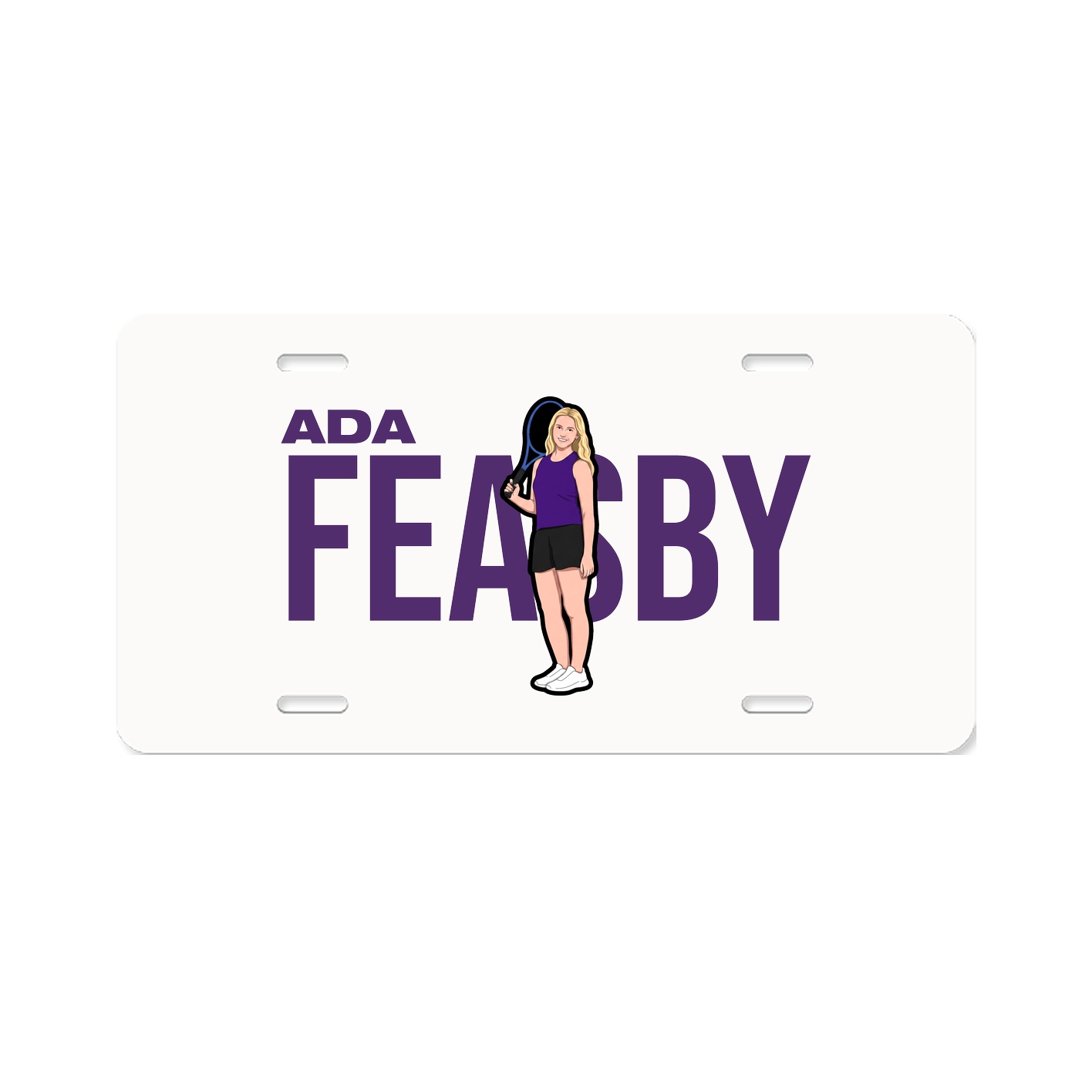 License Plate — Player Name in Classic