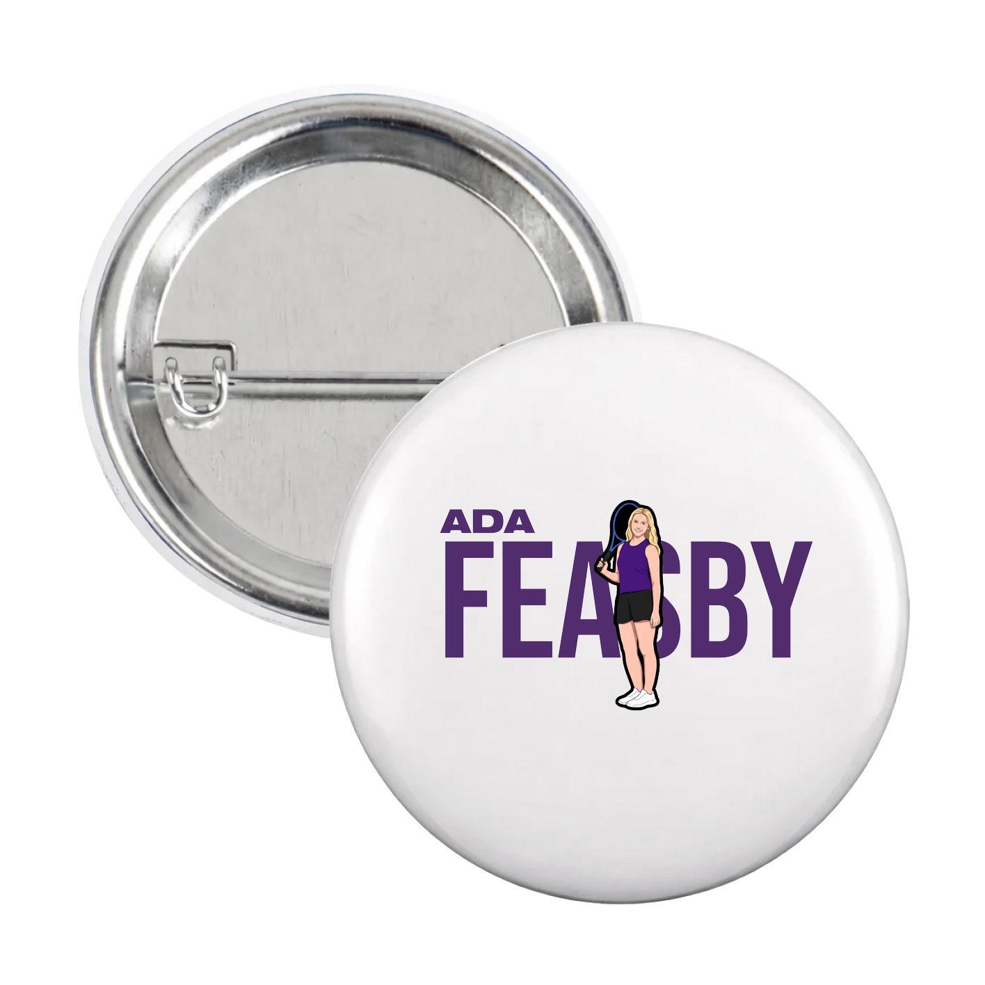 Game Day Button — Player Name in White
