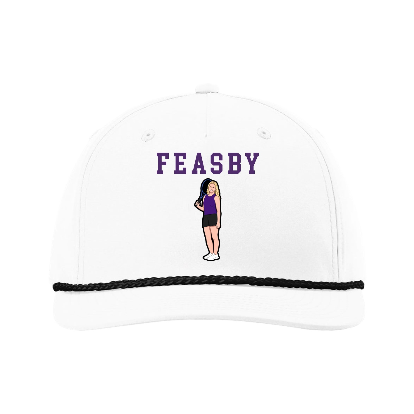 Five-Panel Classic Rope Cap — Shirsey in White