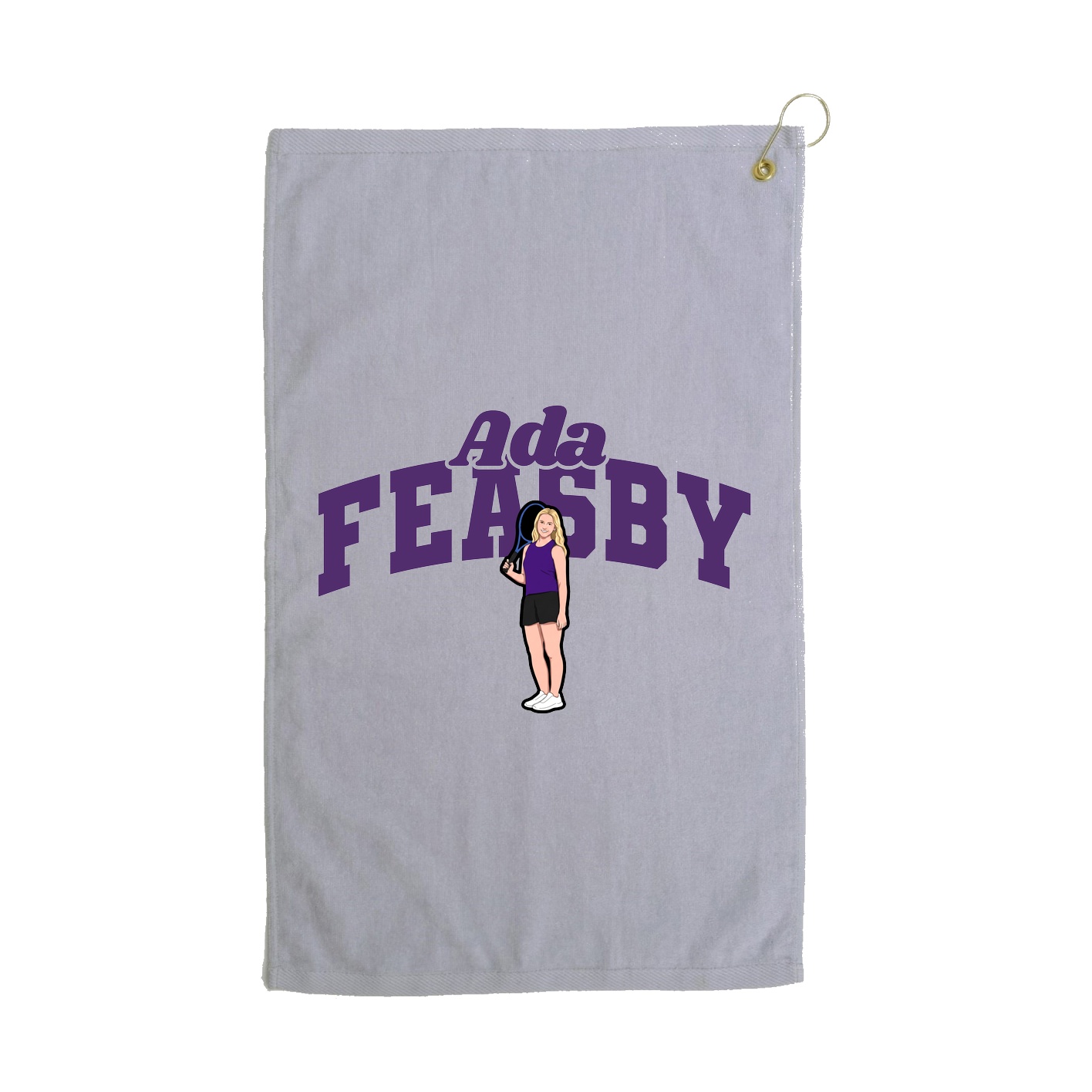 Golf Towel — Signature Arch in Grey