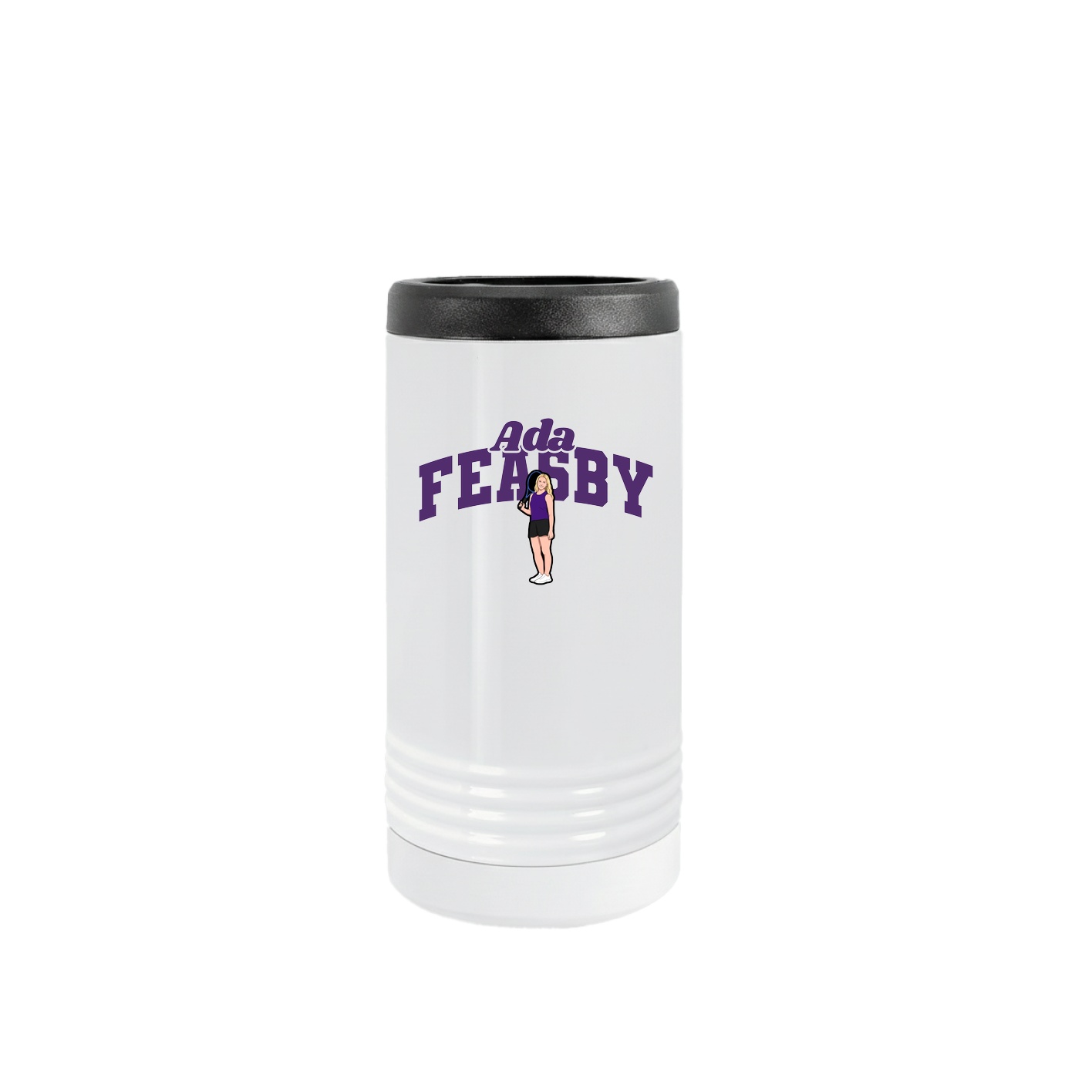 Slim Beverage Holder — Signature Arch in White