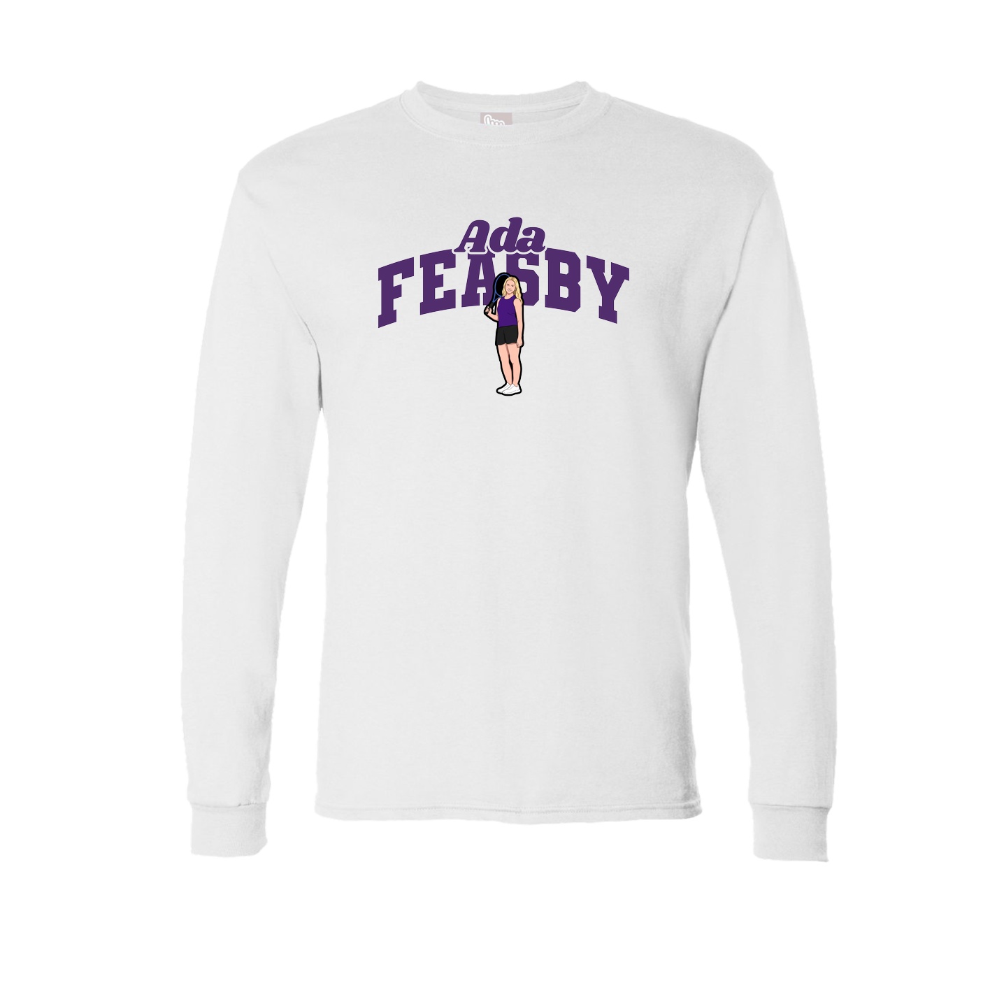 Long Sleeve Tee — Signature Arch in White