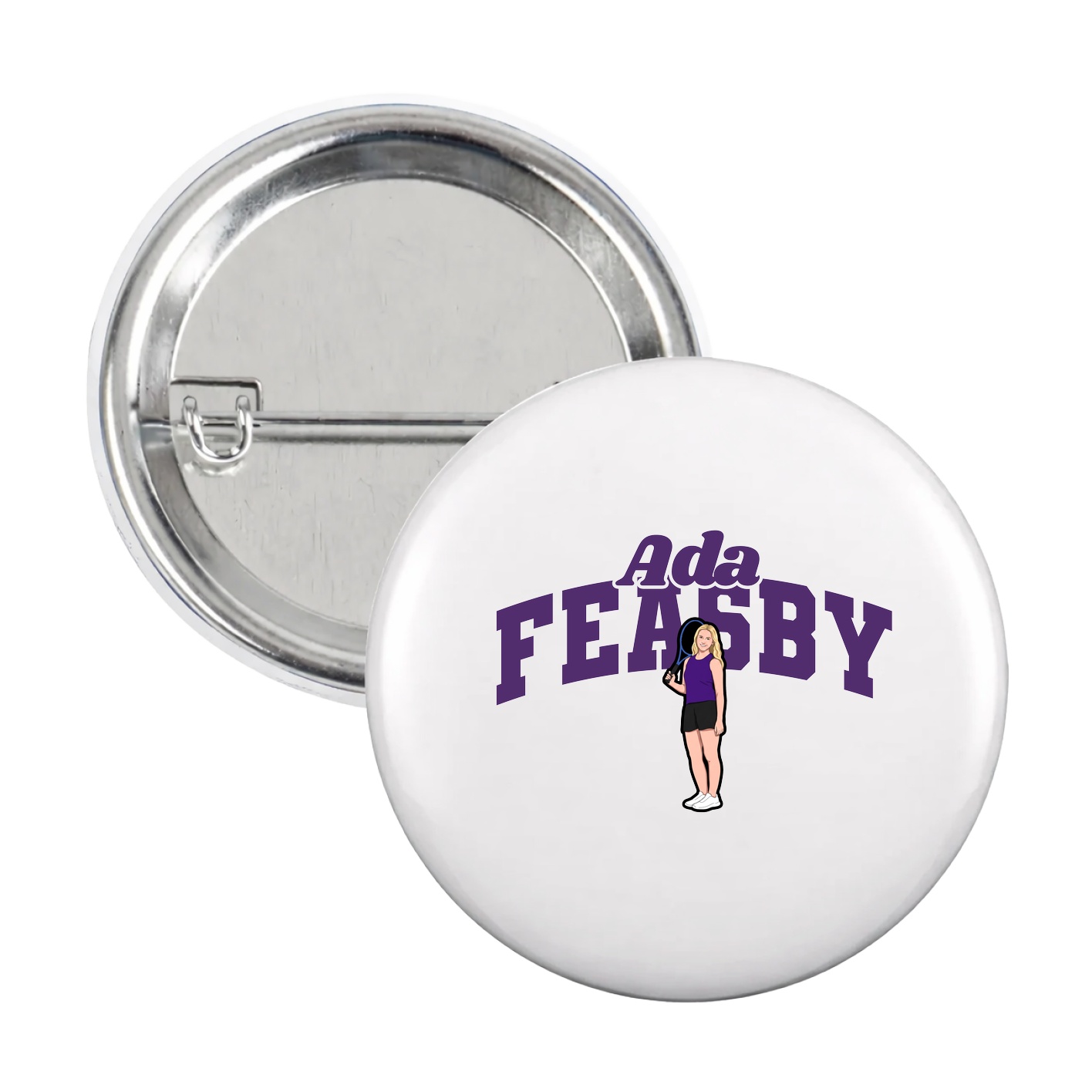 Game Day Button — Signature Arch in White