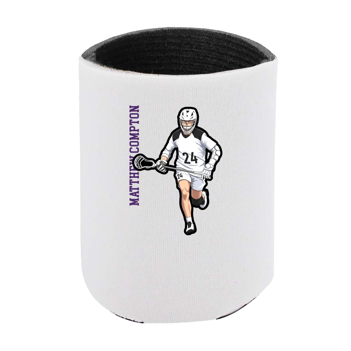 Can Holder — Name Vertical in White