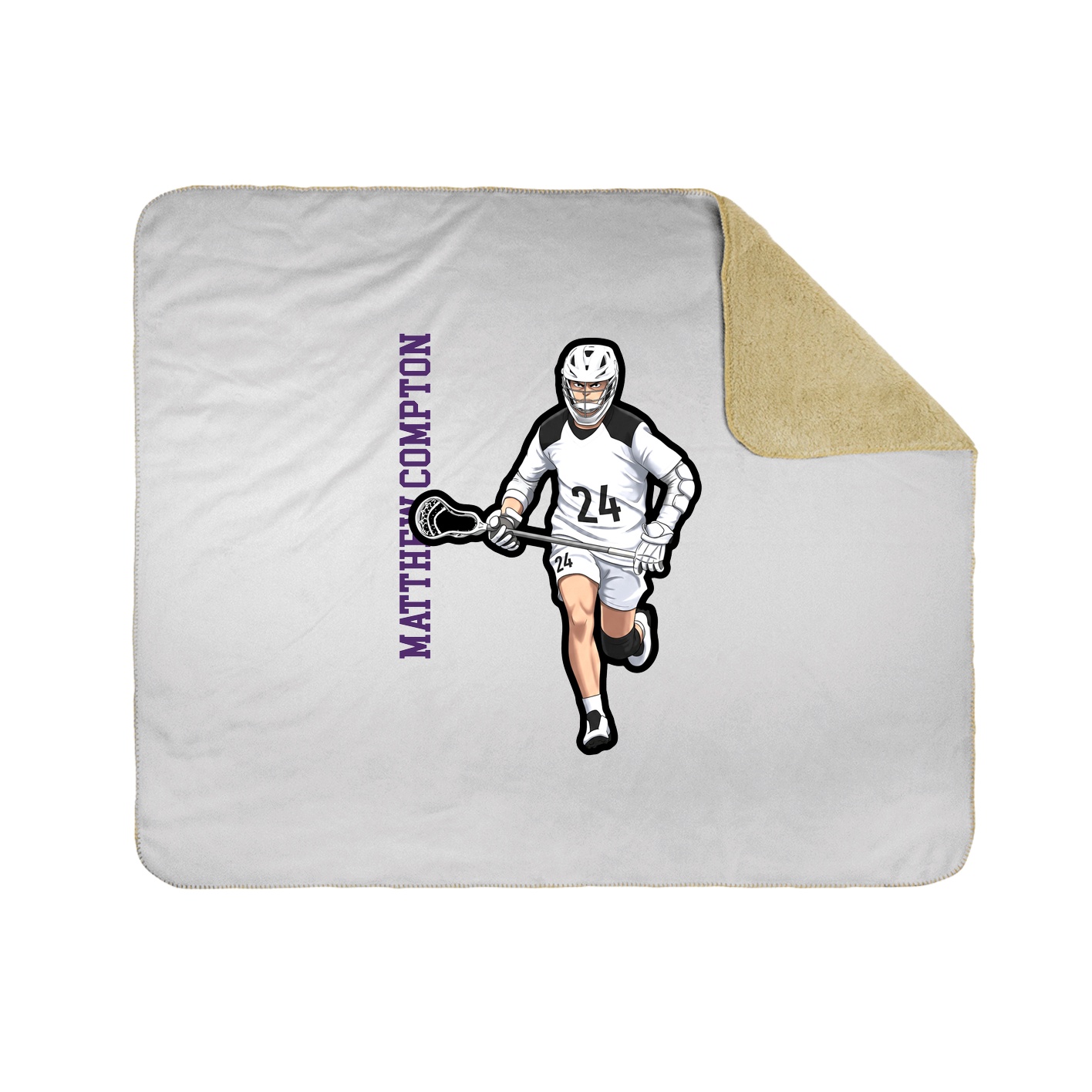 50x60 Sherpa Lined Throw Blanket