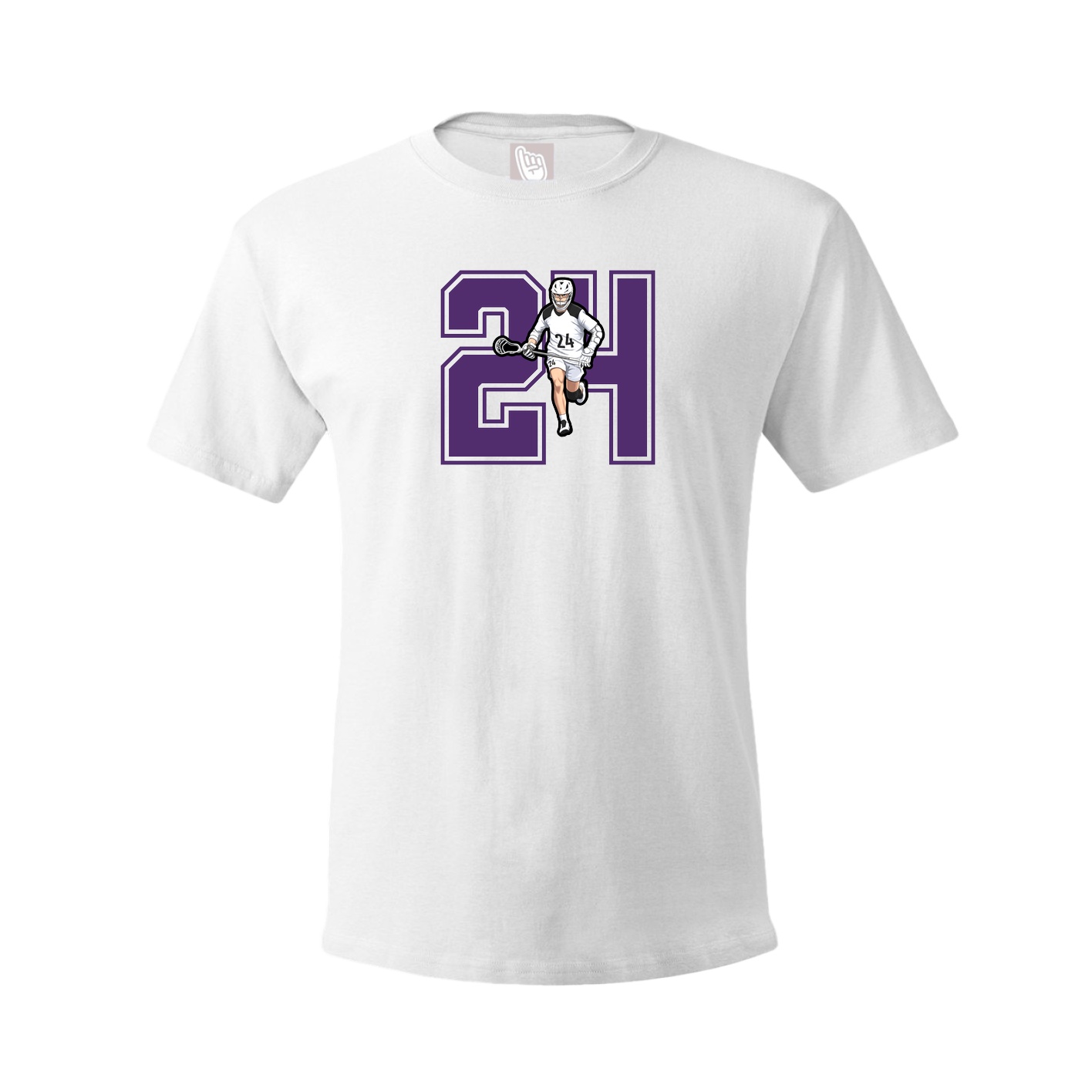 Youth Tee — Number in White