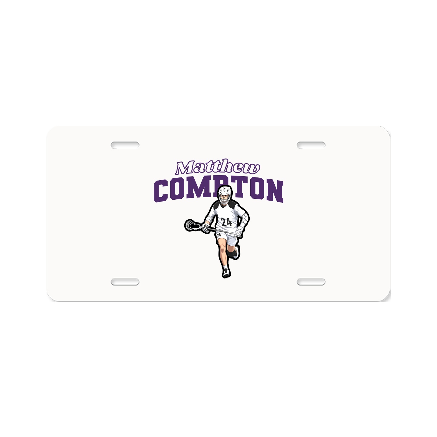 License Plate — Name Arch in Classic
