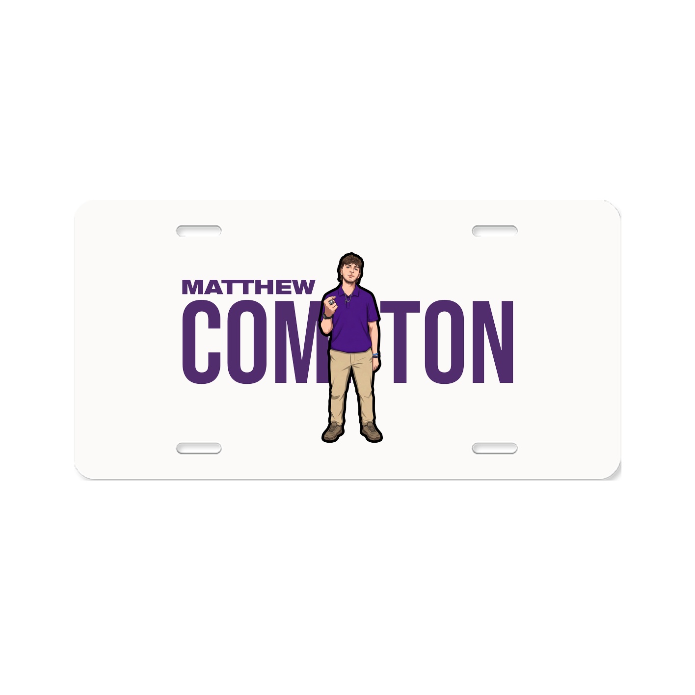License Plate — Player Name in Classic