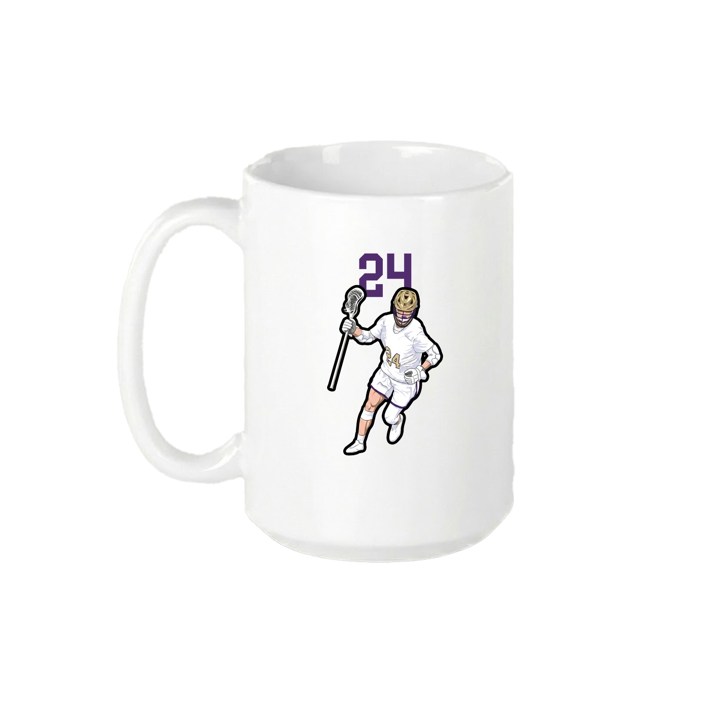 15oz Coffee Mug — Number Top in White