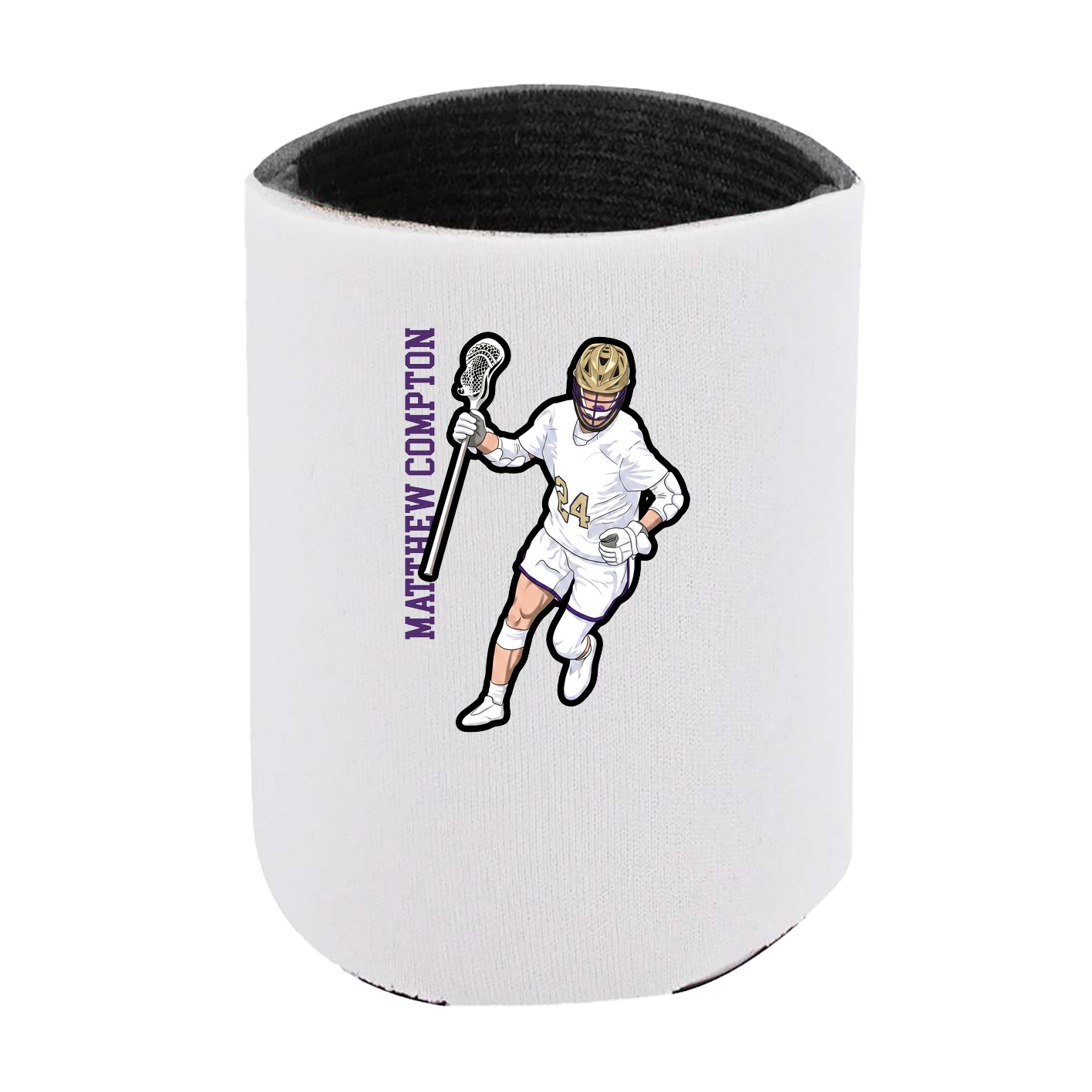 Can Holder — Name Vertical in White
