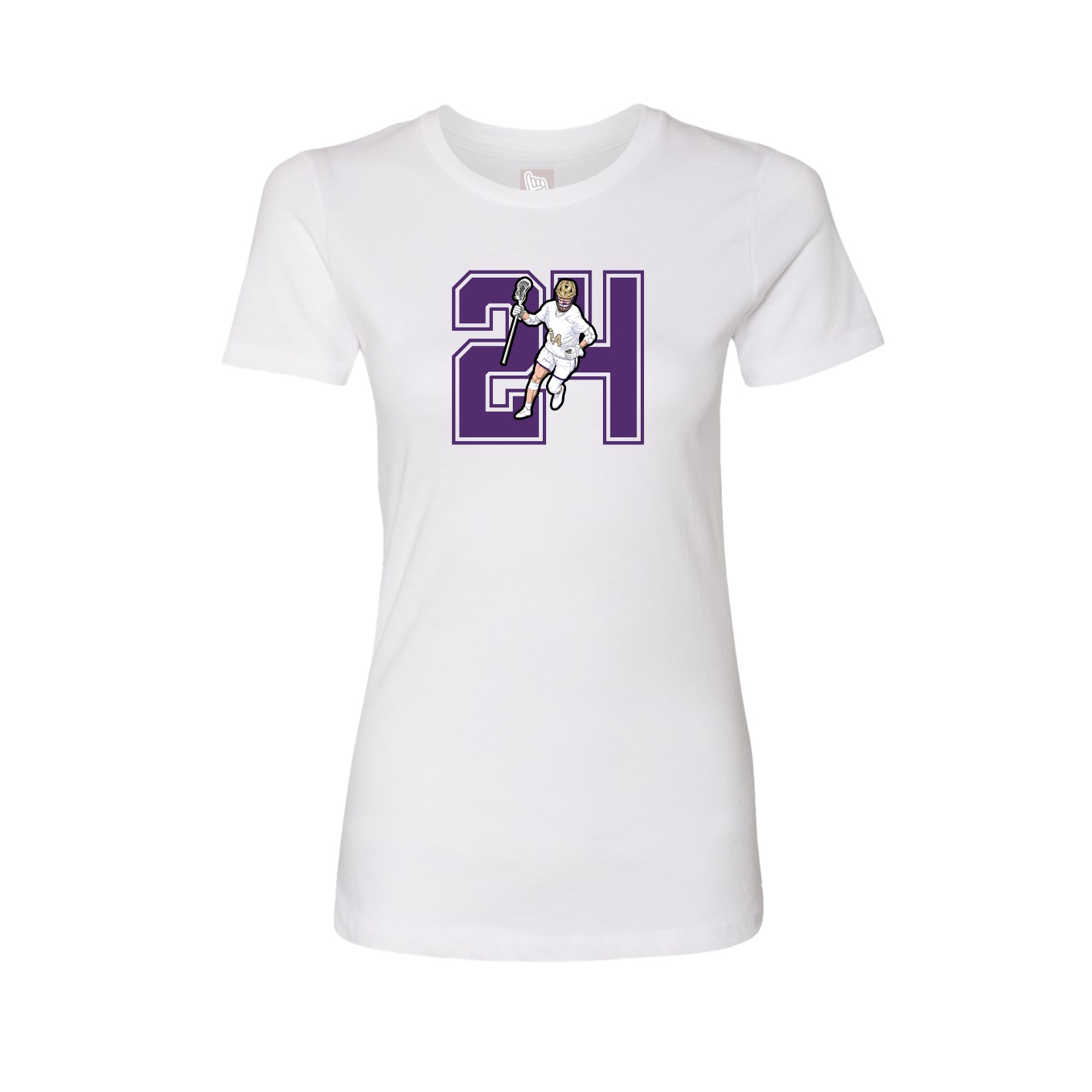 Womens Tee — Number in White