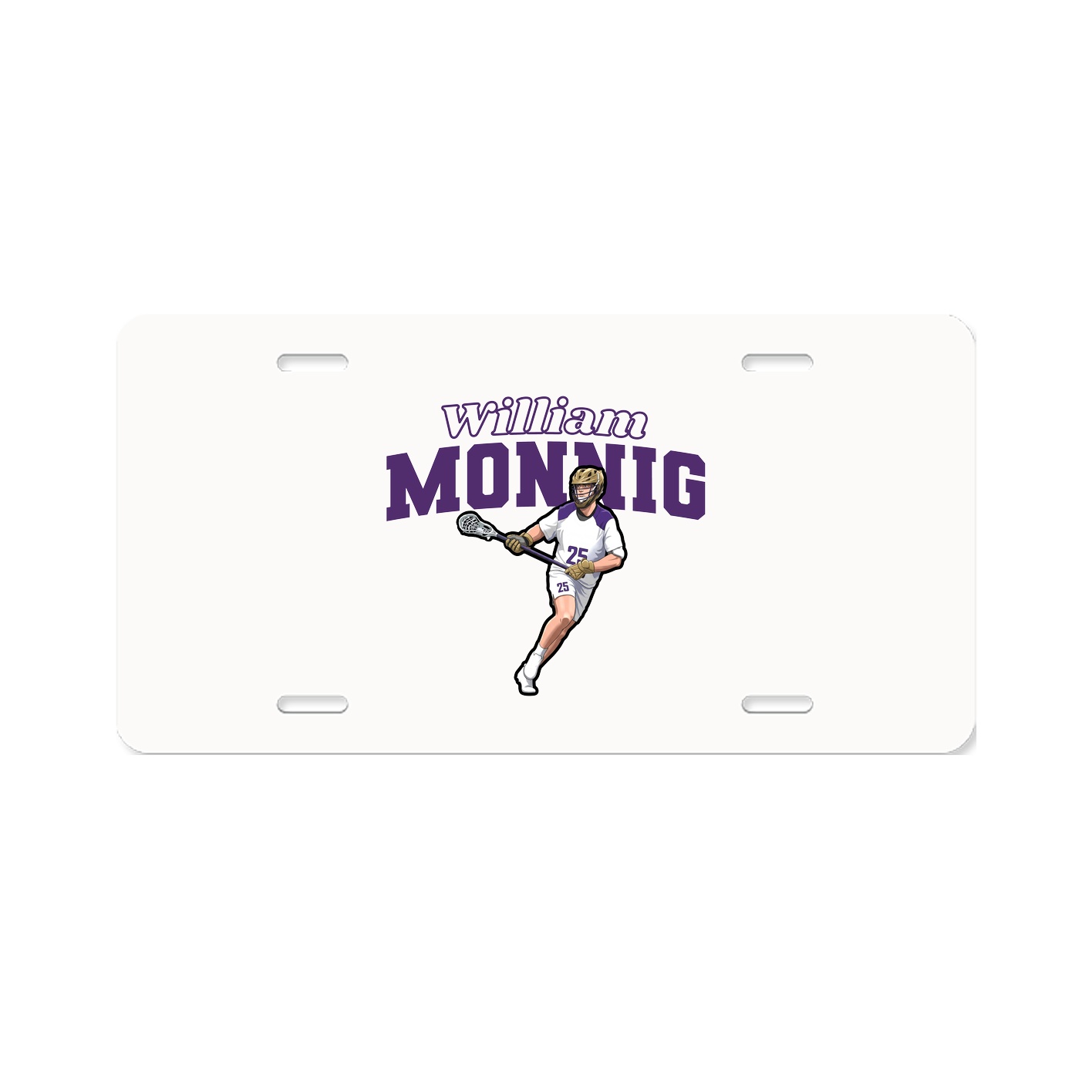 License Plate — Name Arch in Classic
