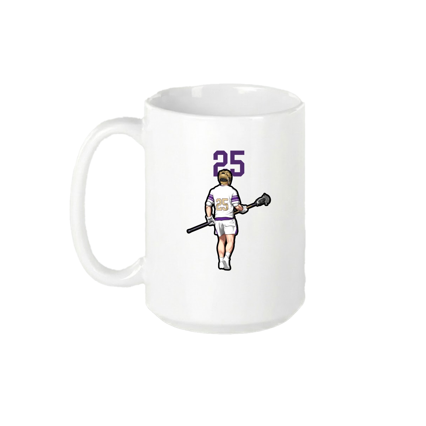 15oz Coffee Mug — Number Top in White