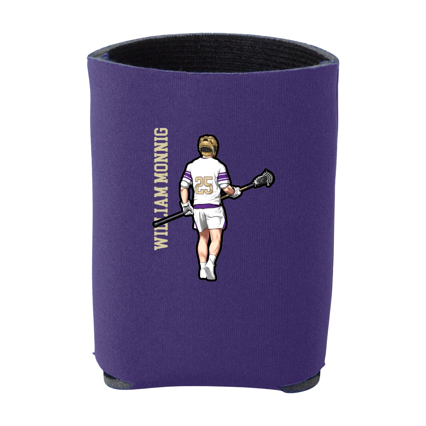 Can Holder — Name Vertical in Purple