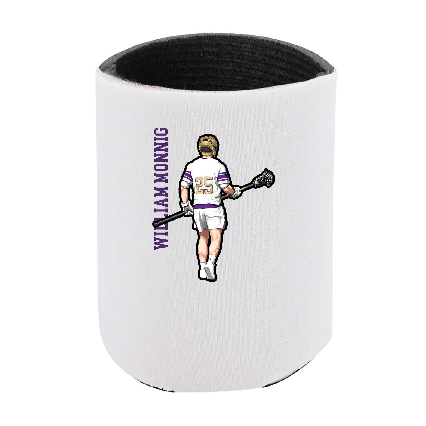 Can Holder — Name Vertical in White
