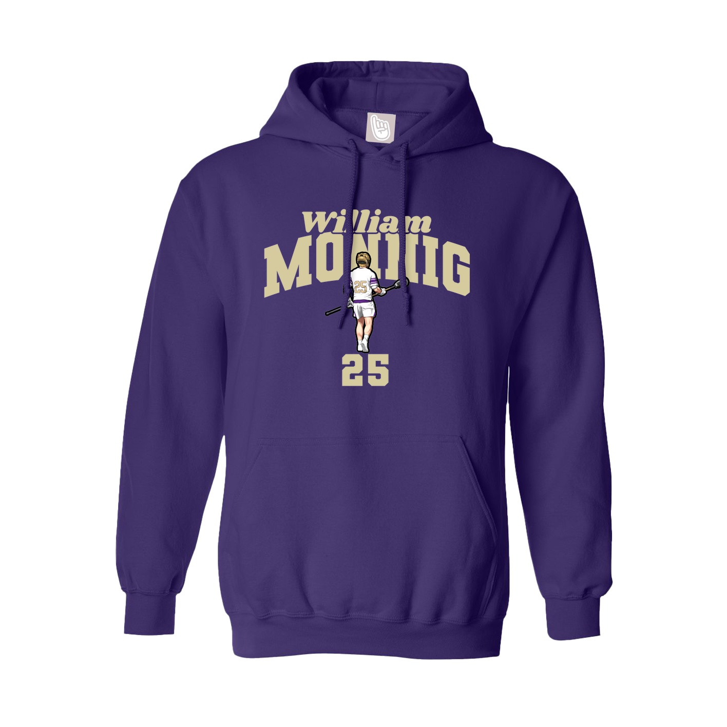 Hoodie — Signature Arch in Purple
