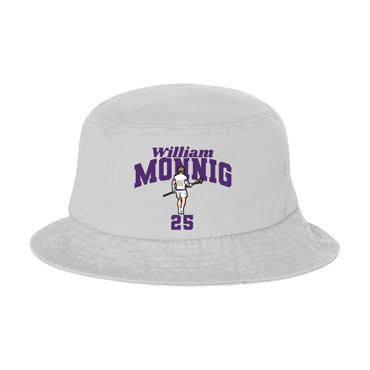 Bucket Cap — Signature Arch in White