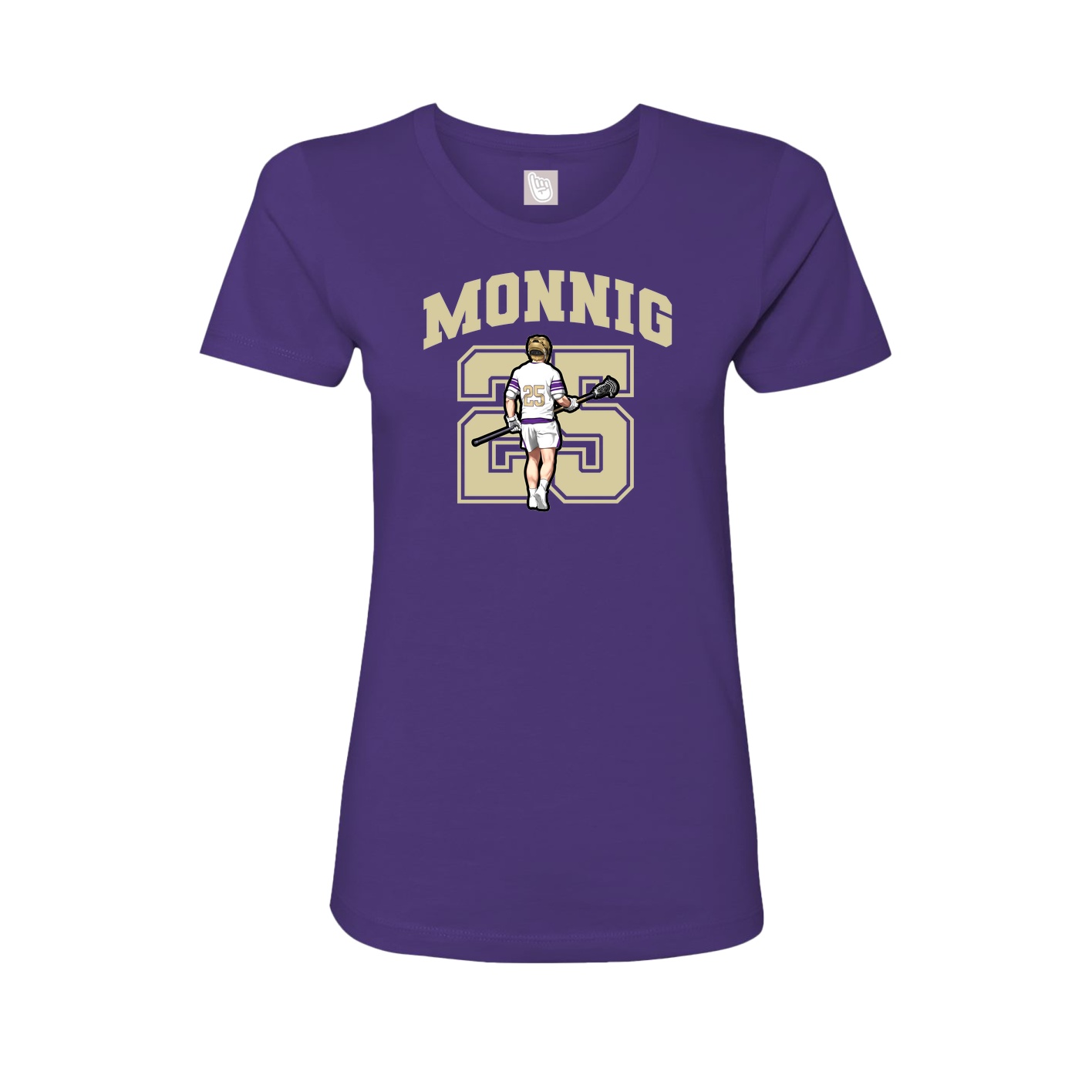 Womens Tee — Number in Purple