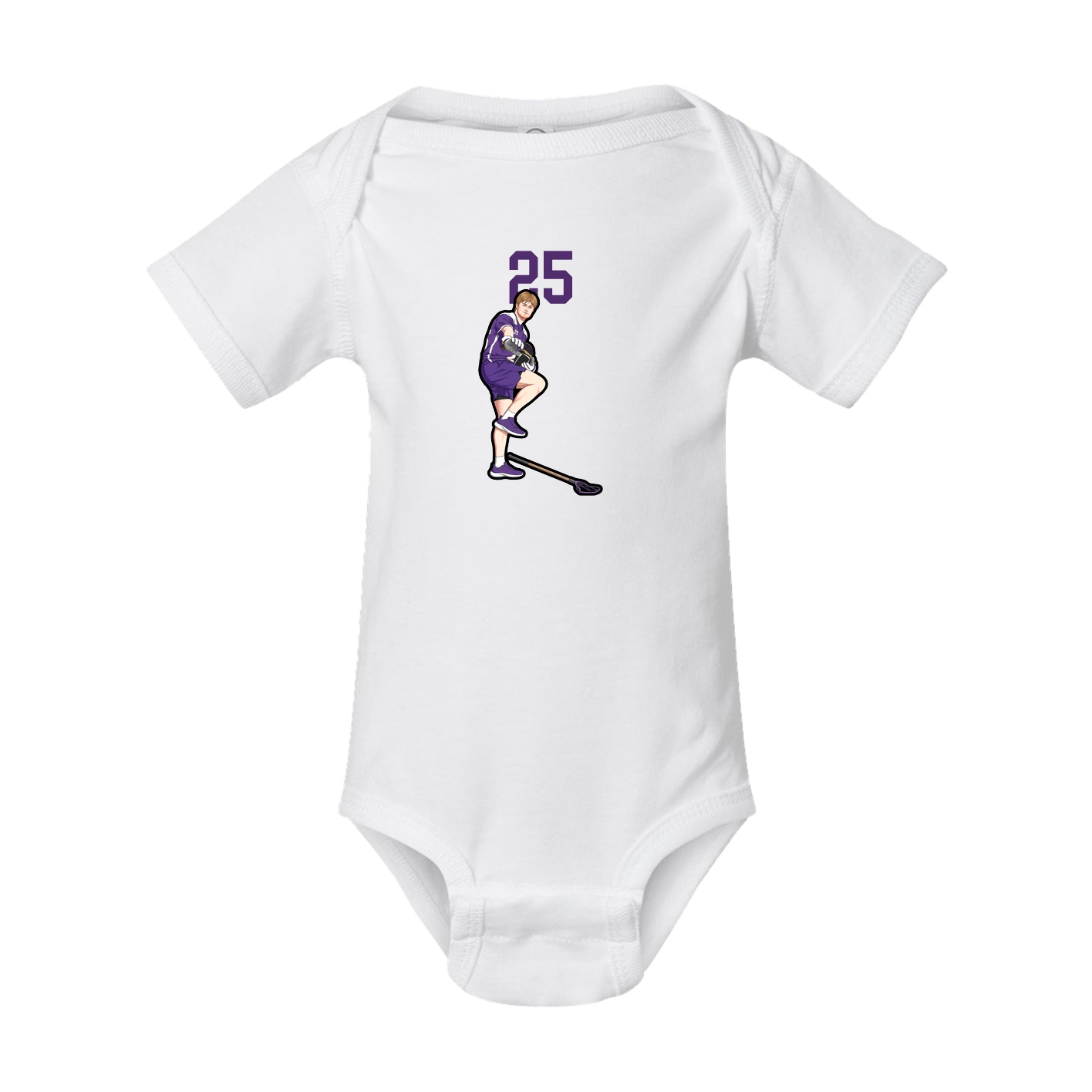 Baby Onesie — Number Top in White