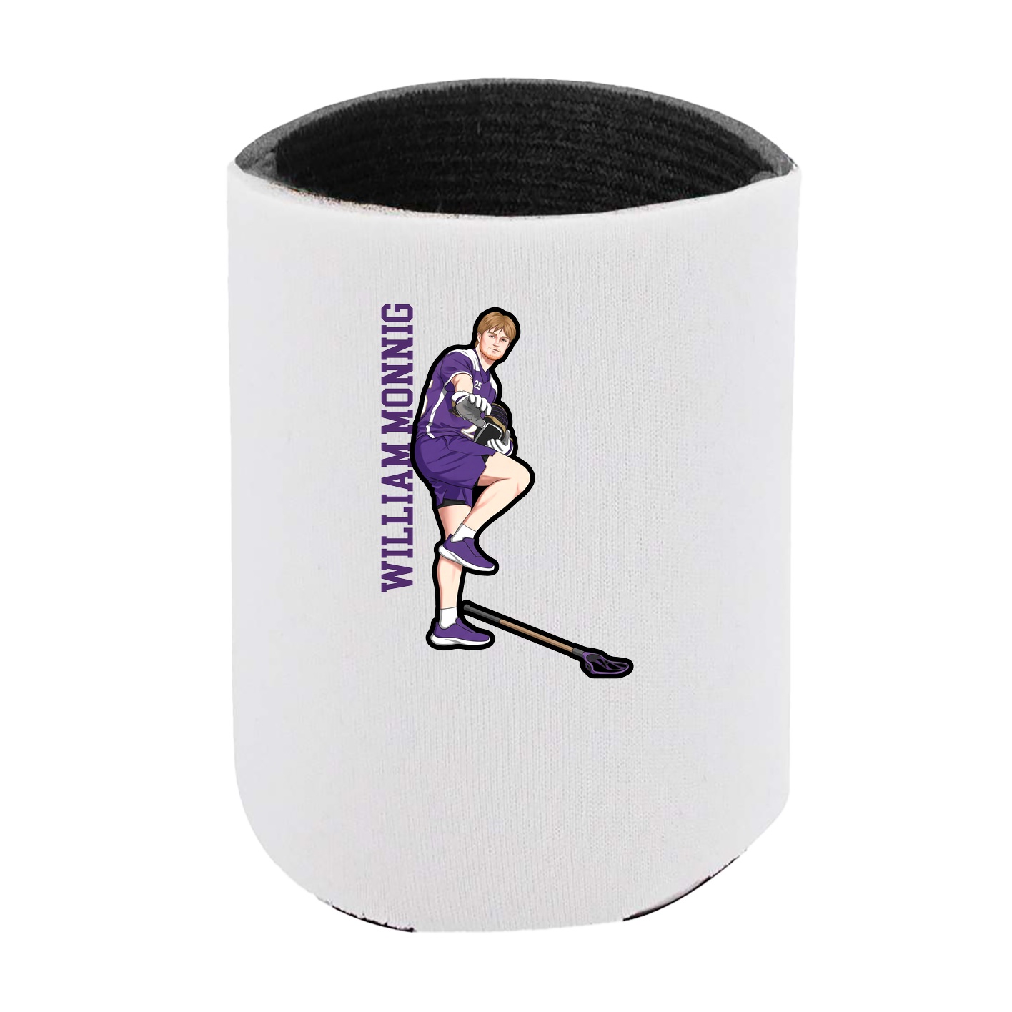 Can Holder — Name Vertical in White