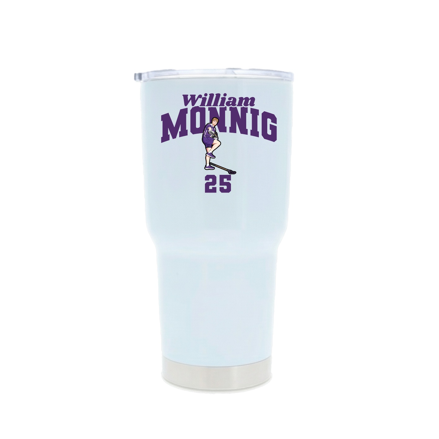 30oz Stainless Steel Tumbler — Signature Arch in White