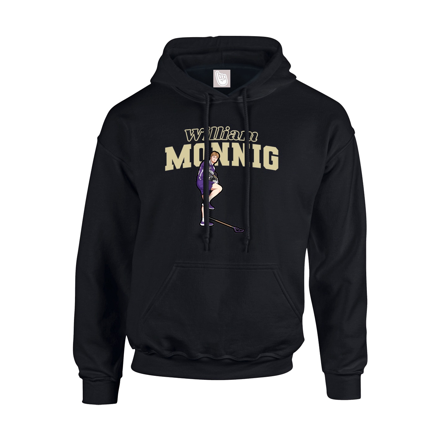 Hoodie — Name Arch in Black
