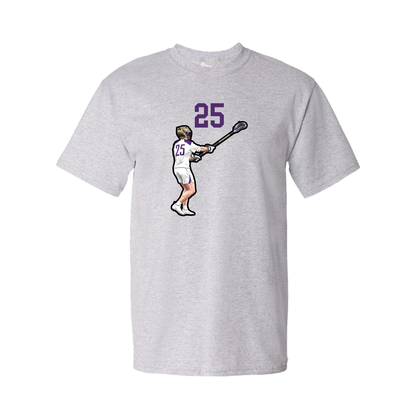 Youth Tee — Number Top in Grey