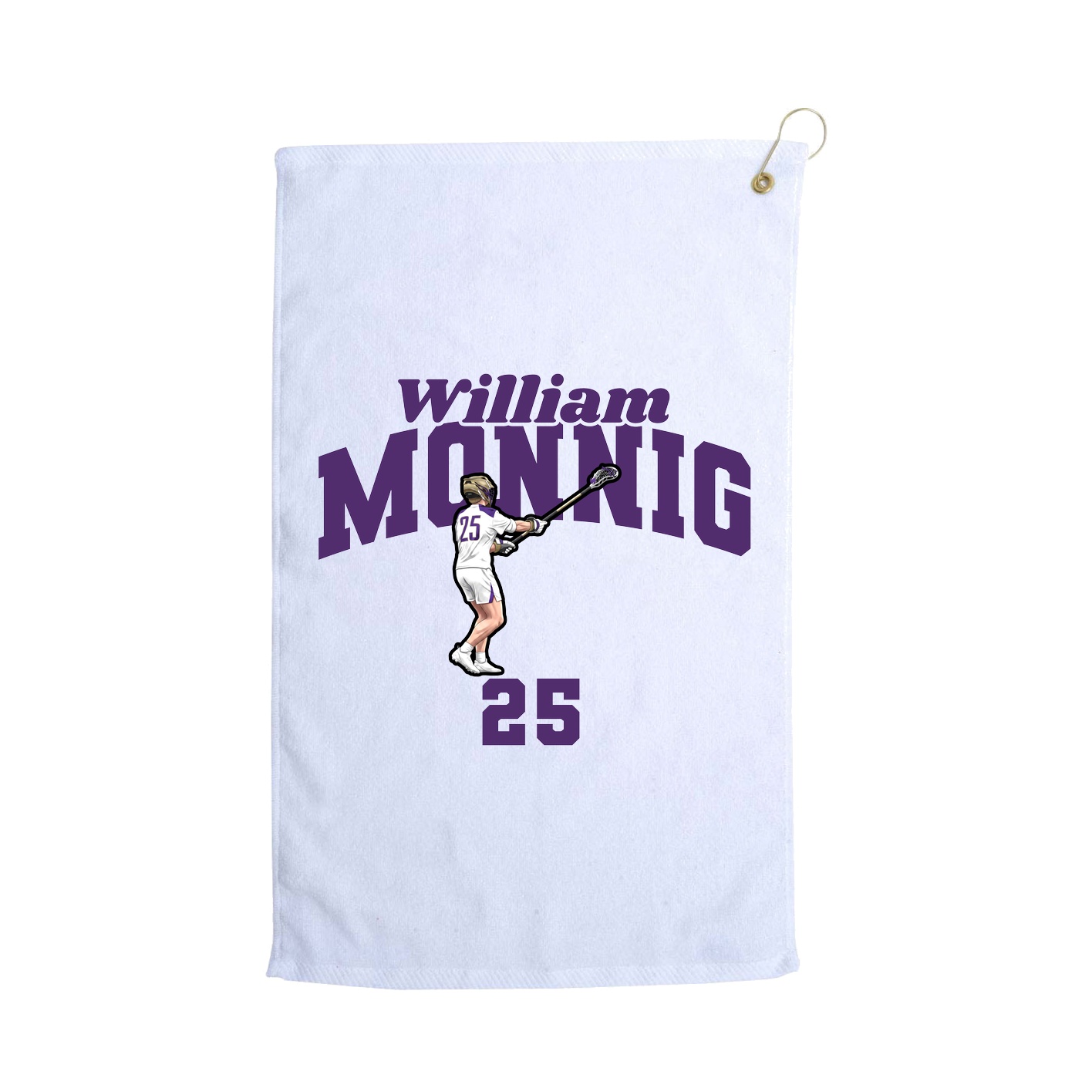 Golf Towel — Signature Arch in White