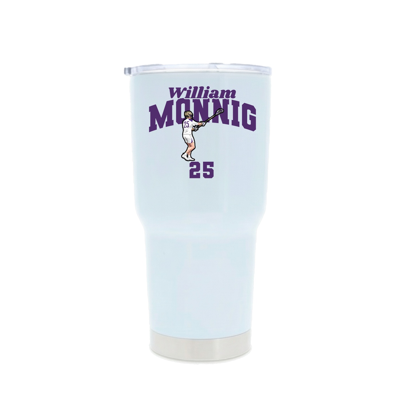 30oz Stainless Steel Tumbler — Signature Arch in White