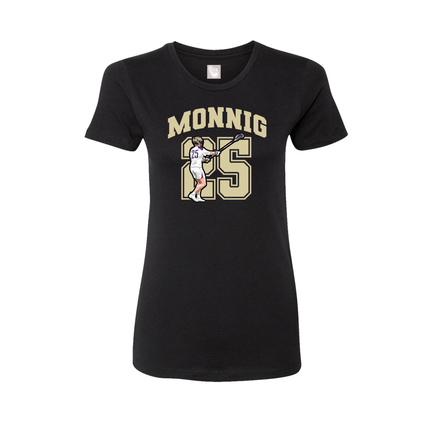 Womens Tee — Number in Black