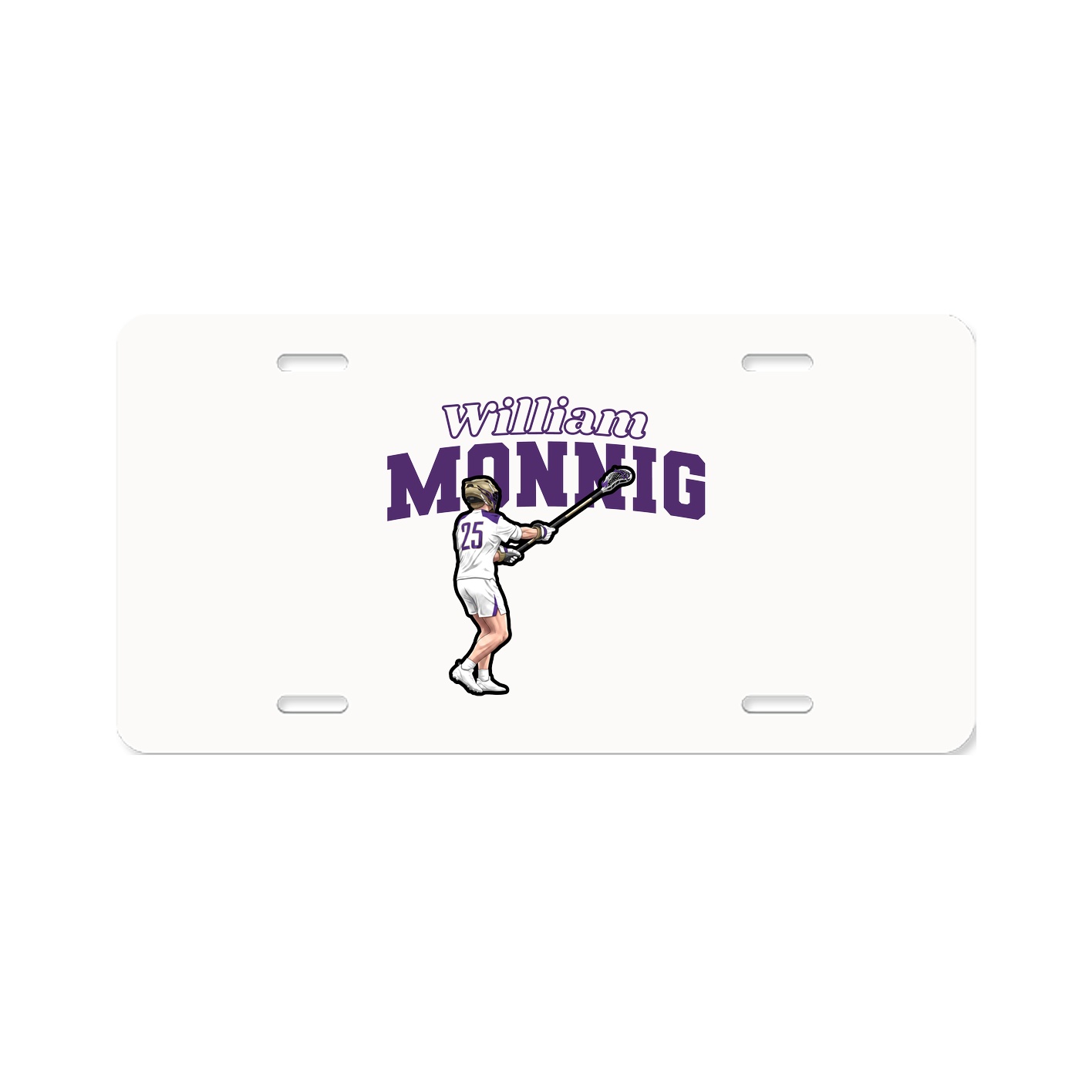 License Plate — Name Arch in Classic
