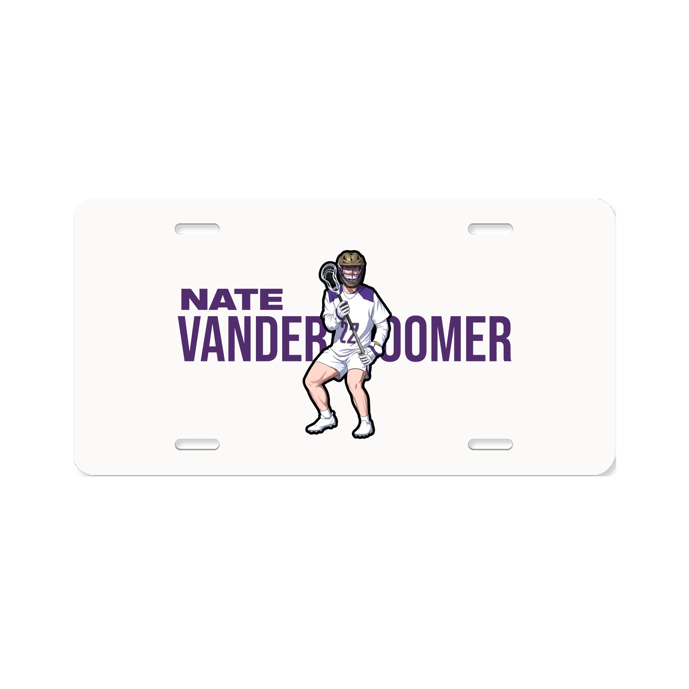 License Plate — Player Name in Classic