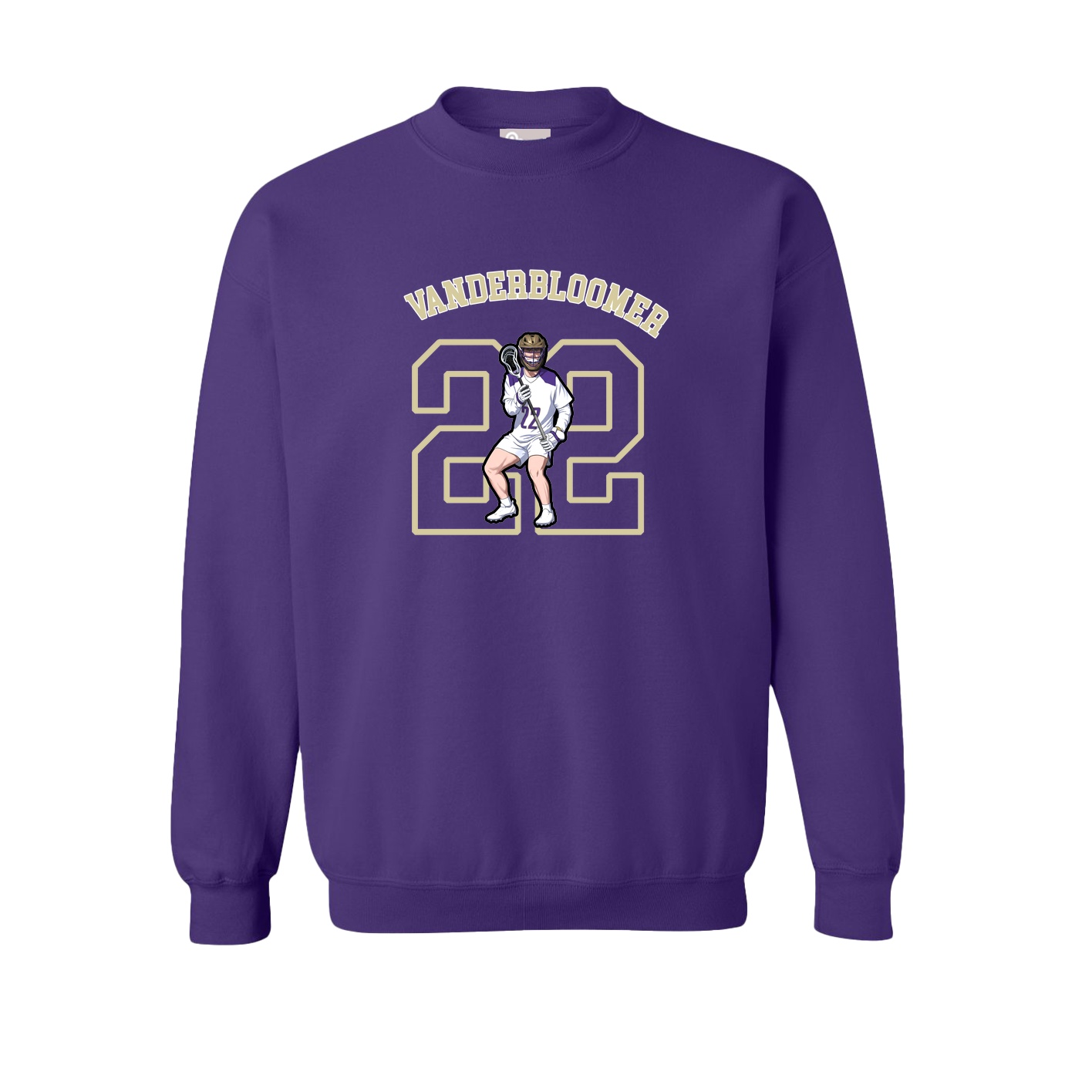 Fleece Crew — Shirsey Arch in Purple